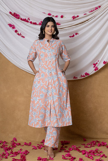 Peach Daisy Co-Ord