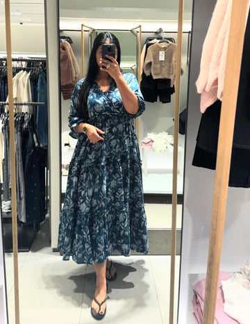 Indigo Layered Dress