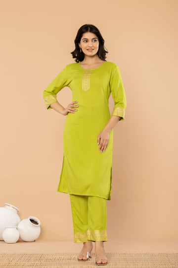 Sakhiyaan Green Kurta Set