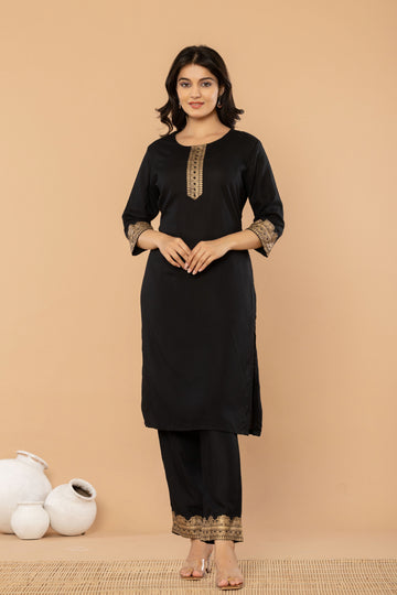 Sakhiyaan Black Kurta Set