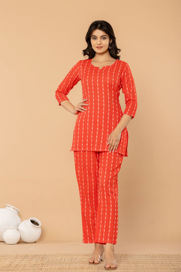 Sunset Red Co-Ord Set