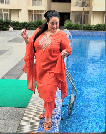 Gulal Rust Cotton Set