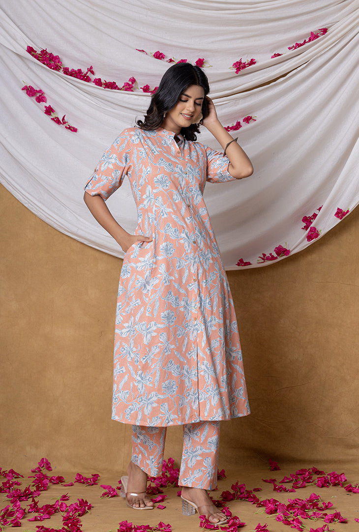 Peach Daisy Co-Ord