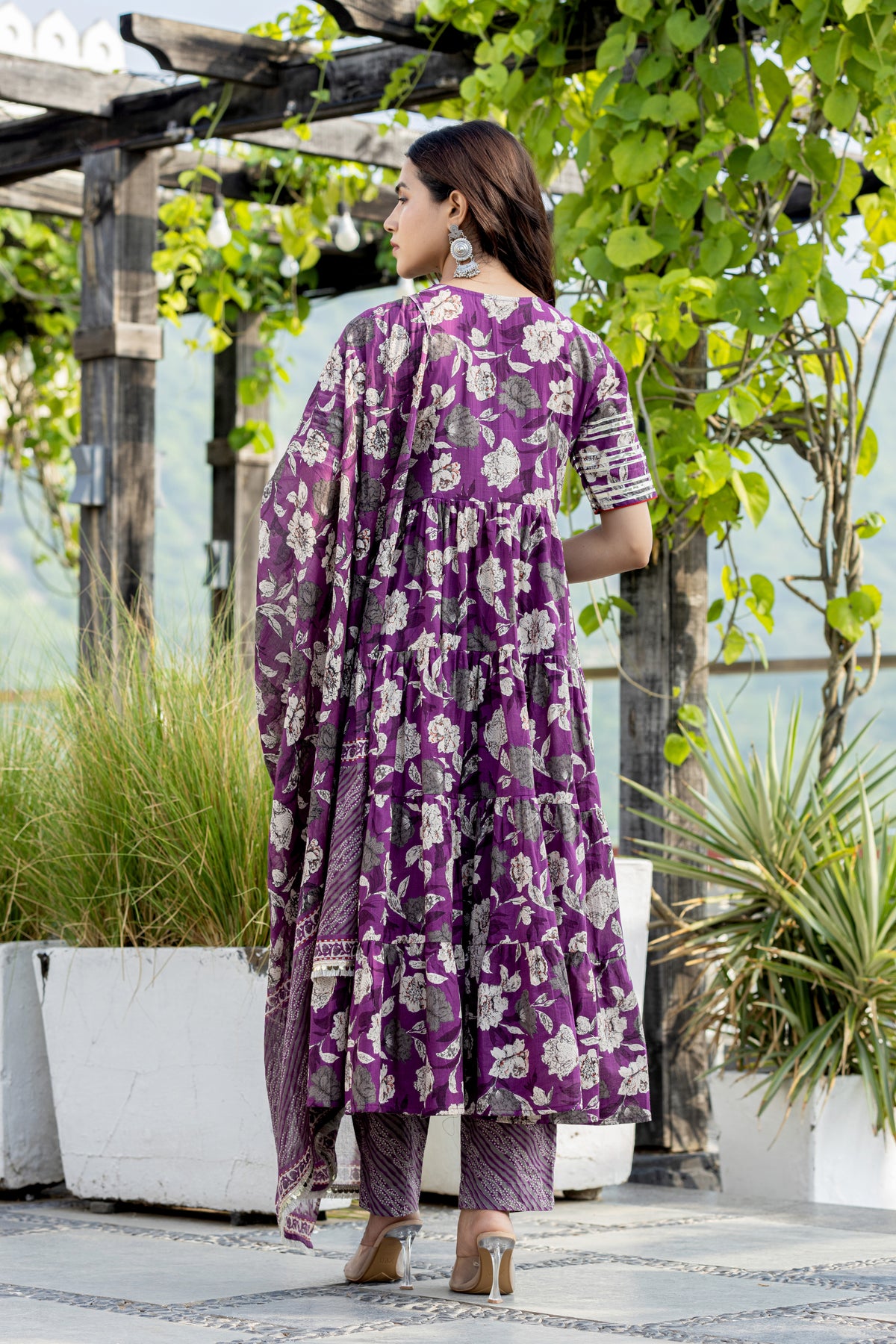 Jamunia Anarkali Set With Dupatta