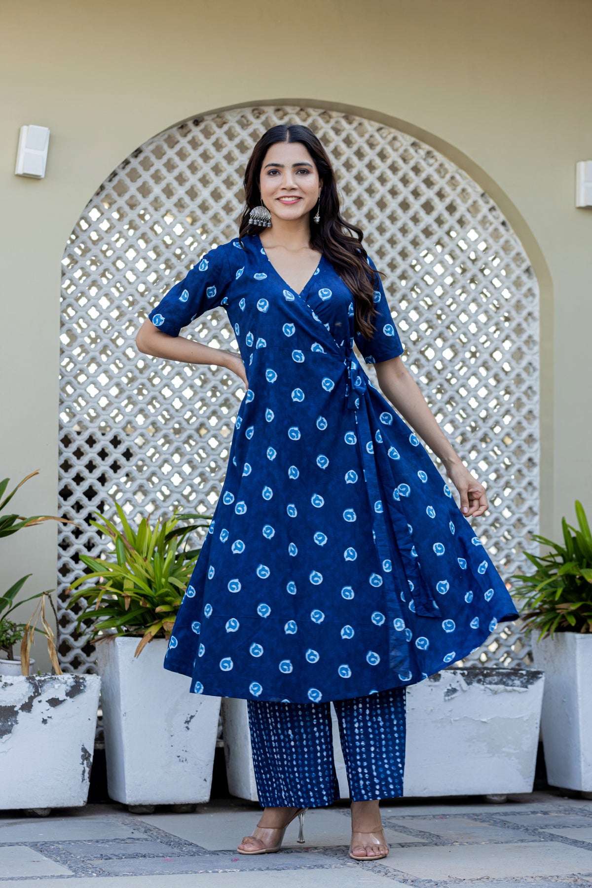 Blue Topaz Wrap Dress