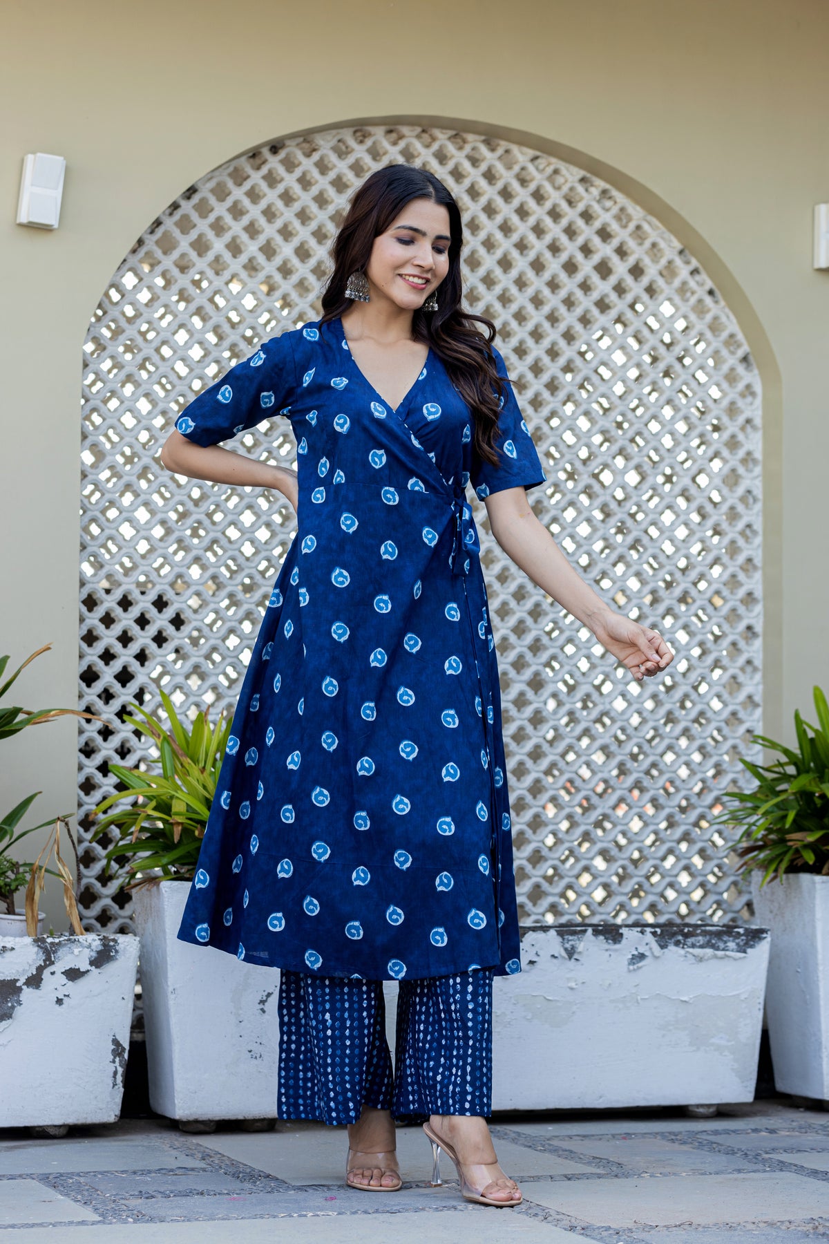 Blue Topaz Wrap Dress
