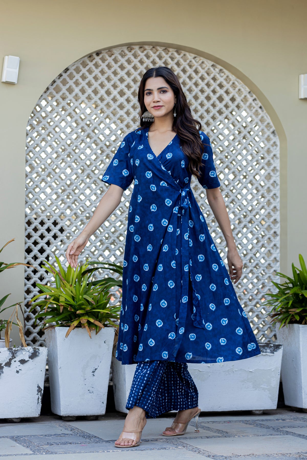 Blue Topaz Wrap Dress