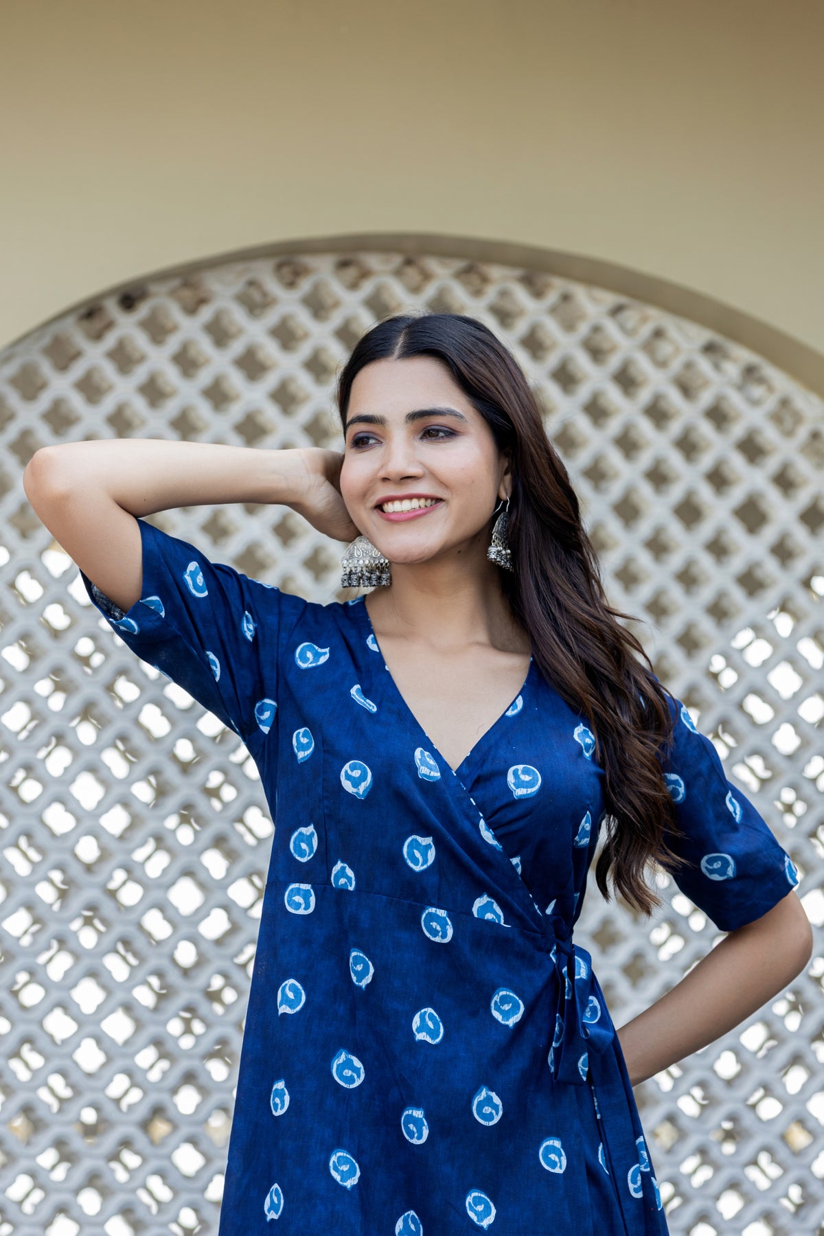 Blue Topaz Wrap Dress
