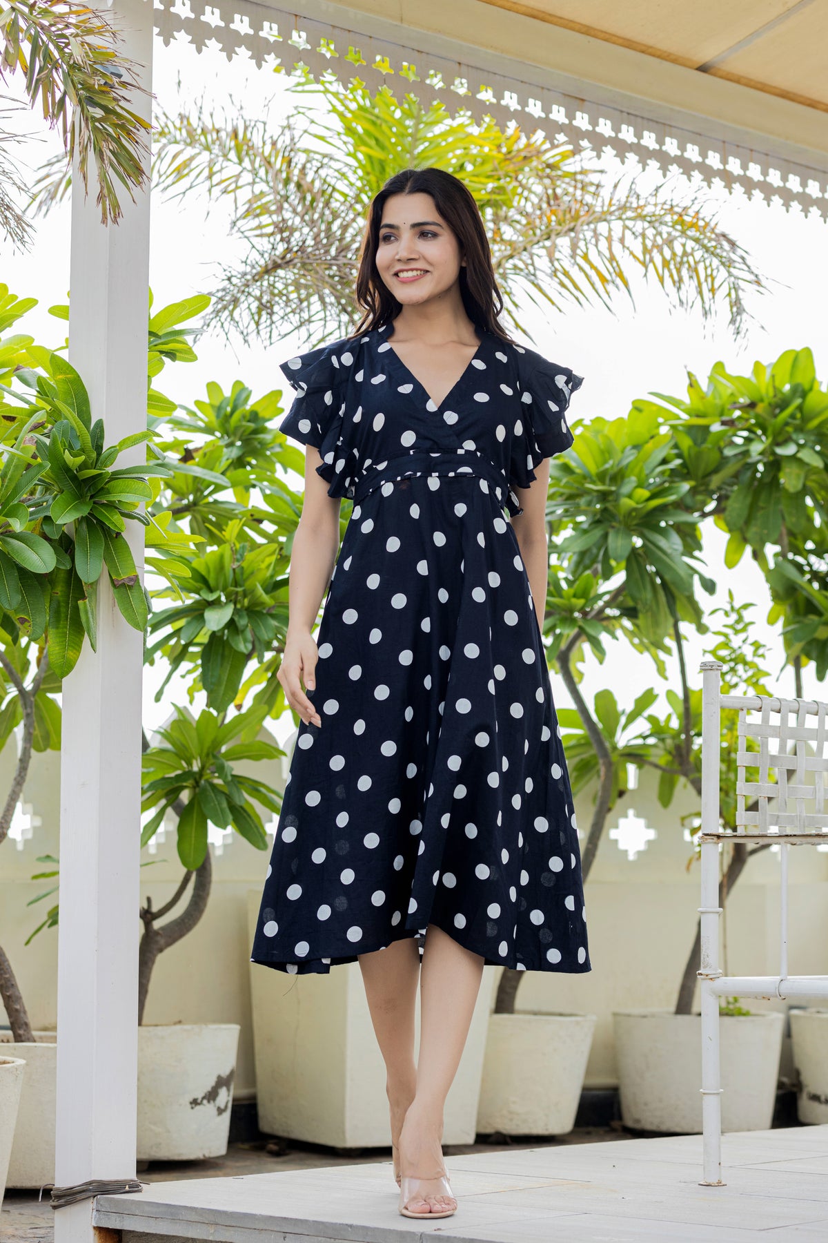 Sakhiyaan Polka Dress