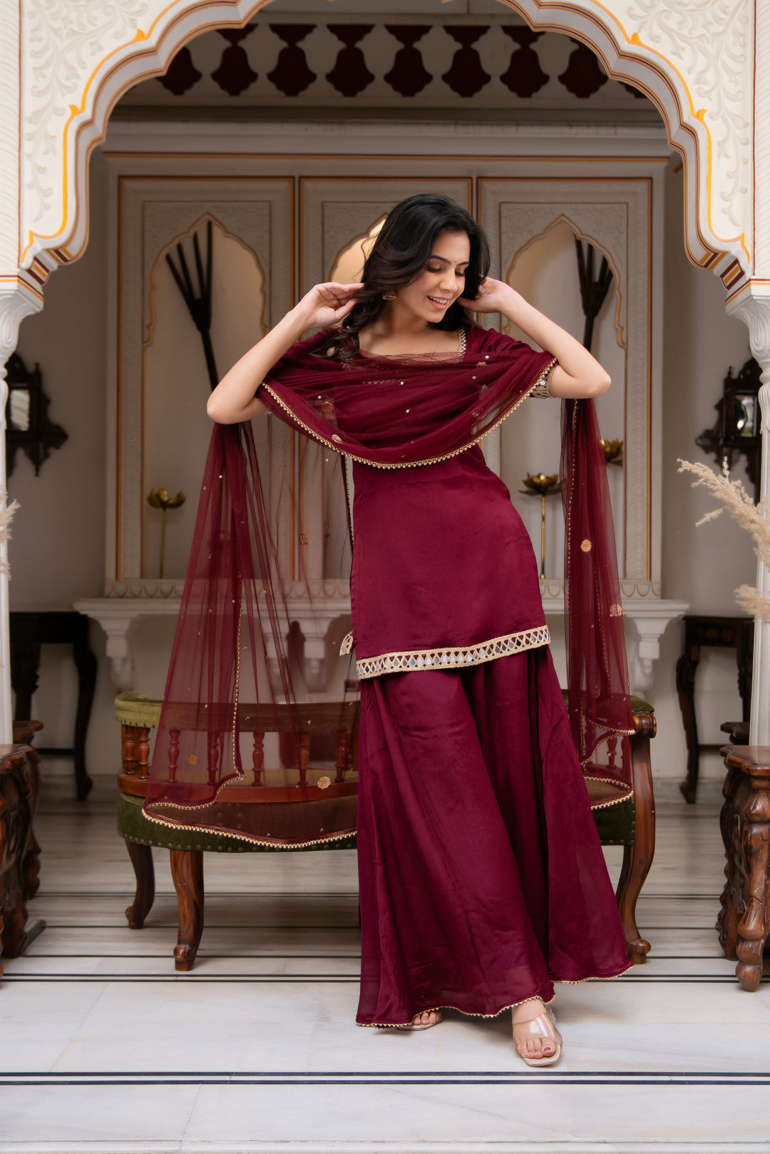 Anarī Rang Sharara Set