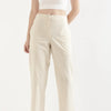 Women's Linen Straight Pant - Off White