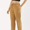 Women's Cotton Straight Pant - Mocha