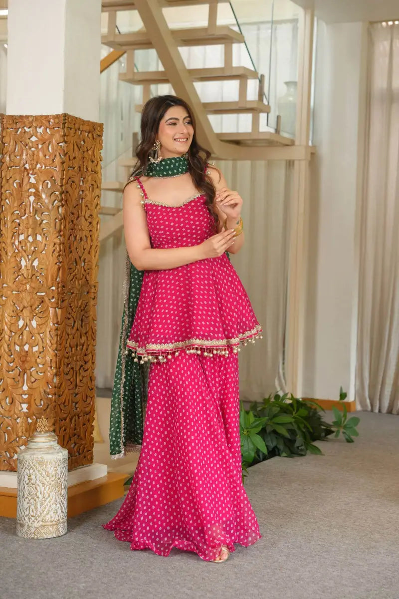 Gulnaar Festive Sharara