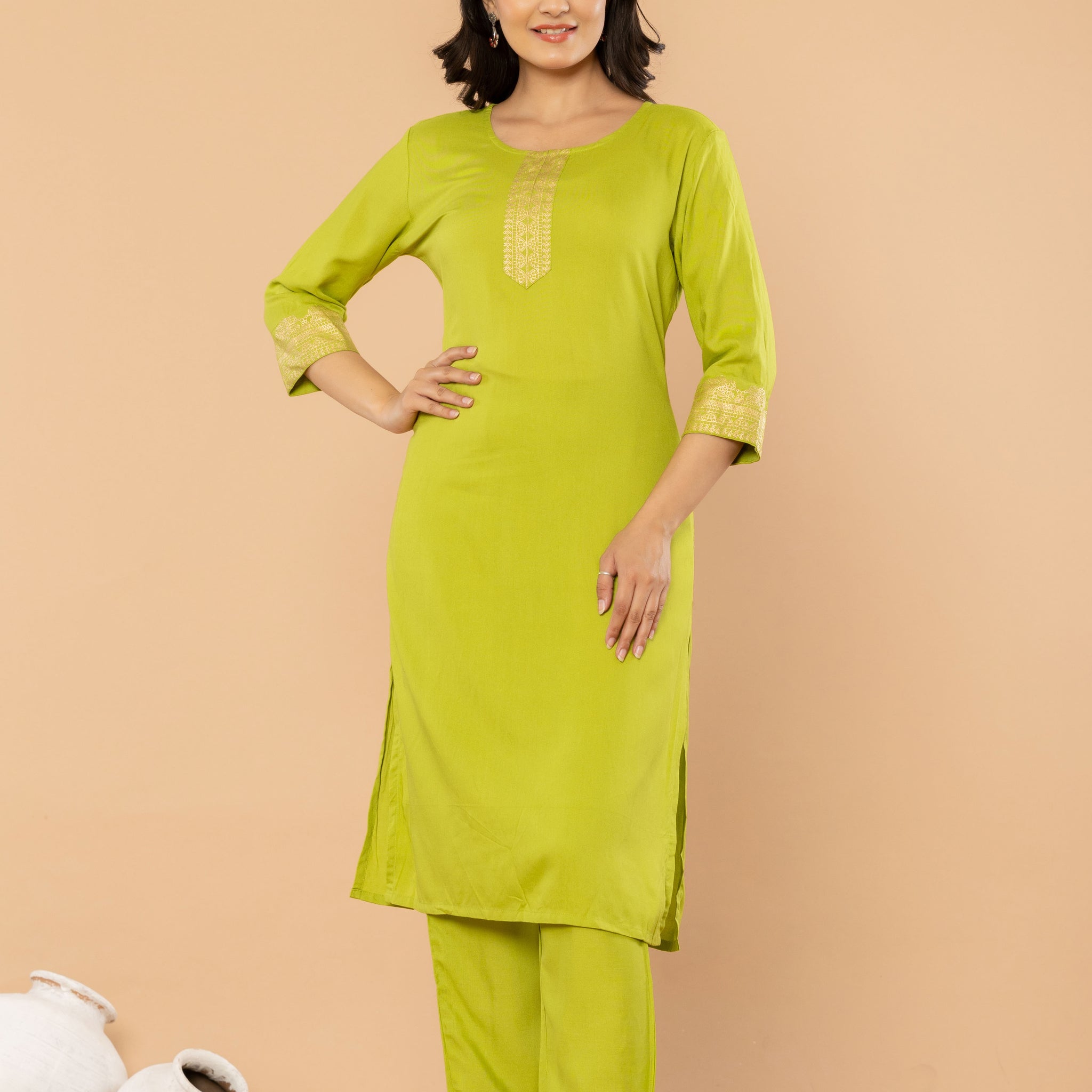 Sakhiyaan Green Kurta Set