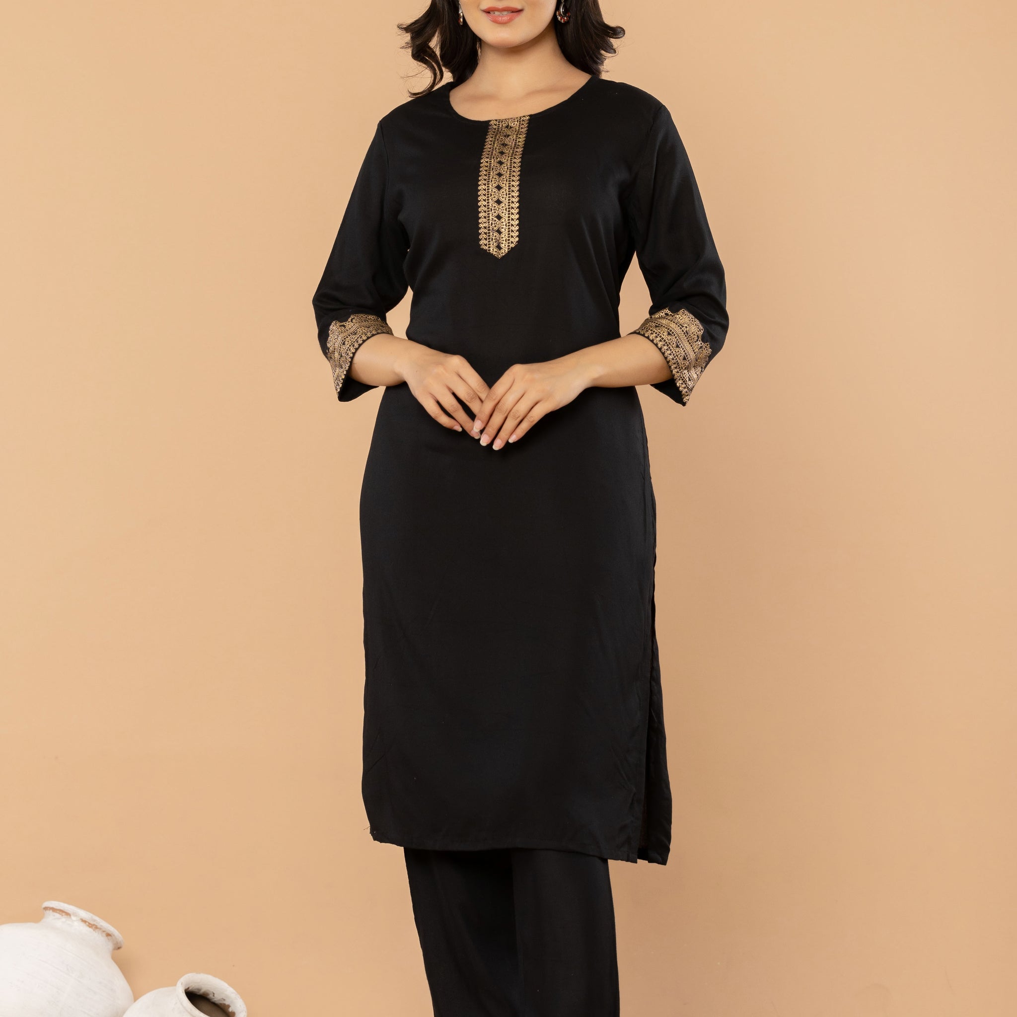 Sakhiyaan Black Kurta Set