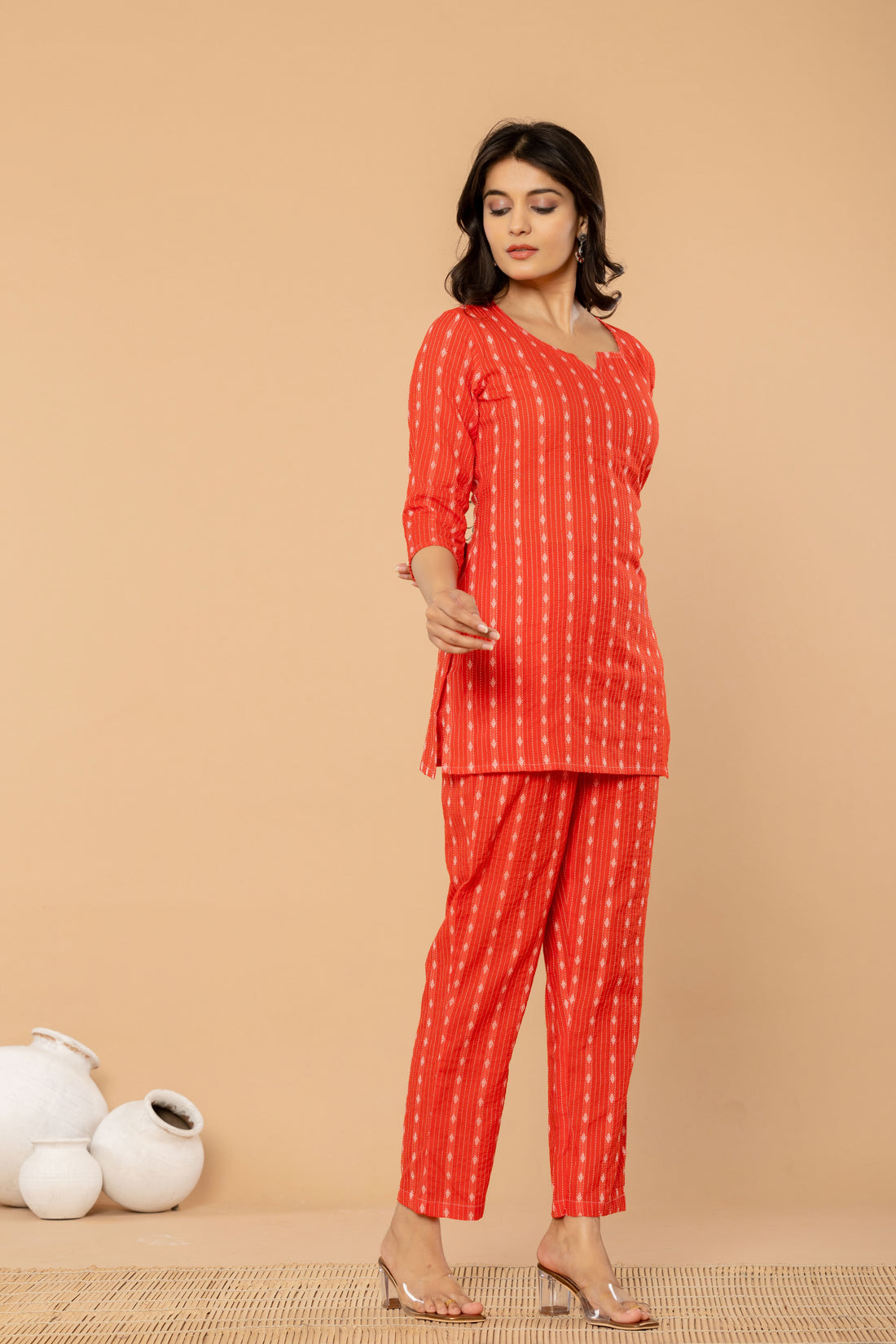 Sunset Red Co-Ord Set