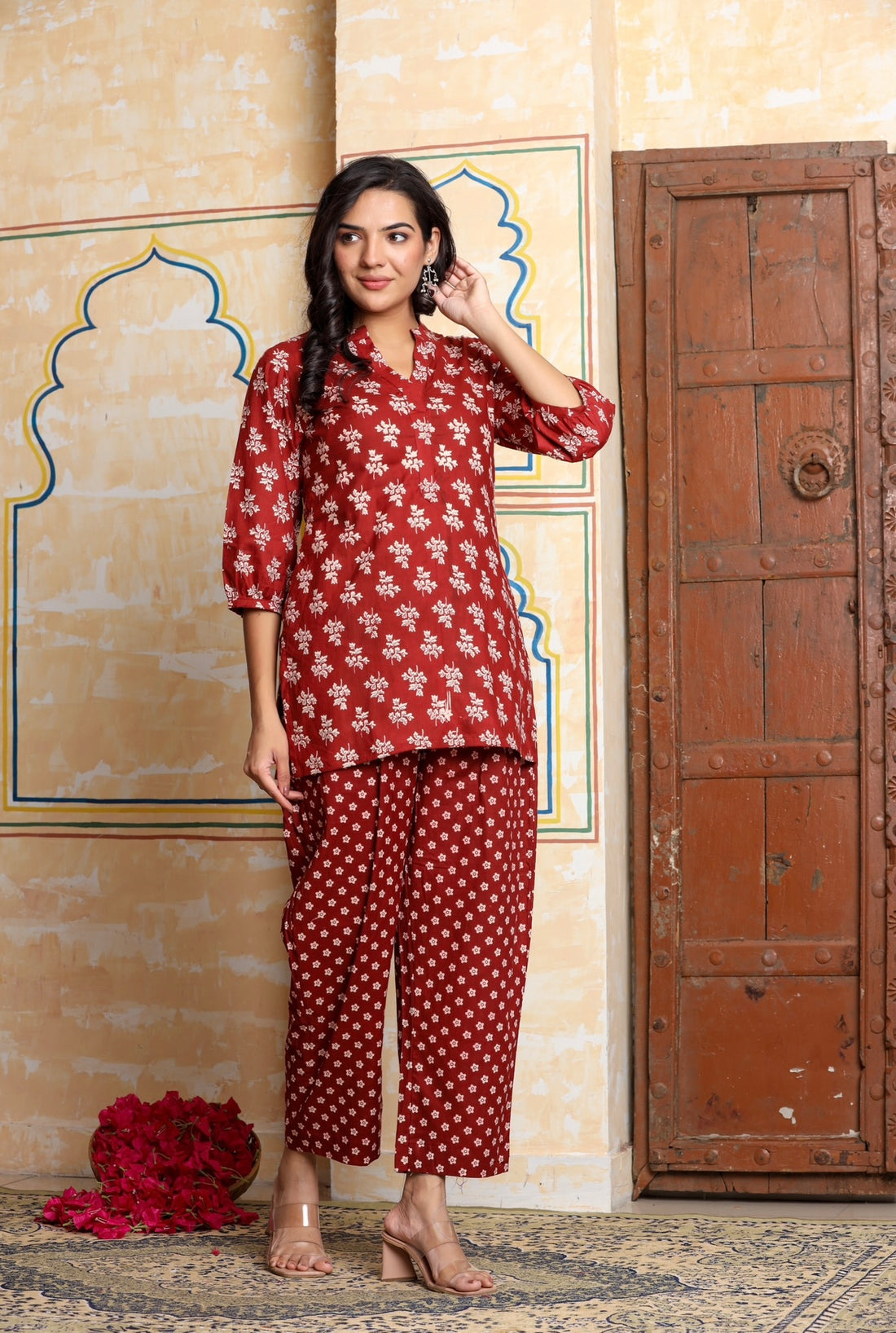 Maroon Co- Ord Set