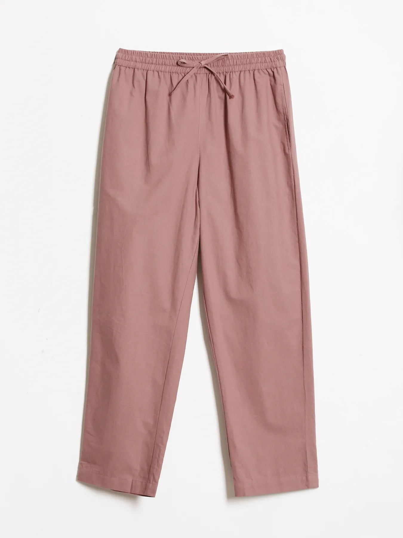 Women's Cotton Straight Pant - Dusty Rose