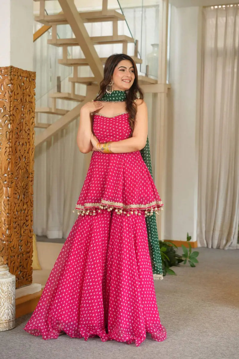 Gulnaar Festive Sharara