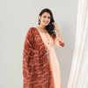 Beige Rayon Muslin Dupatta Set Of Three