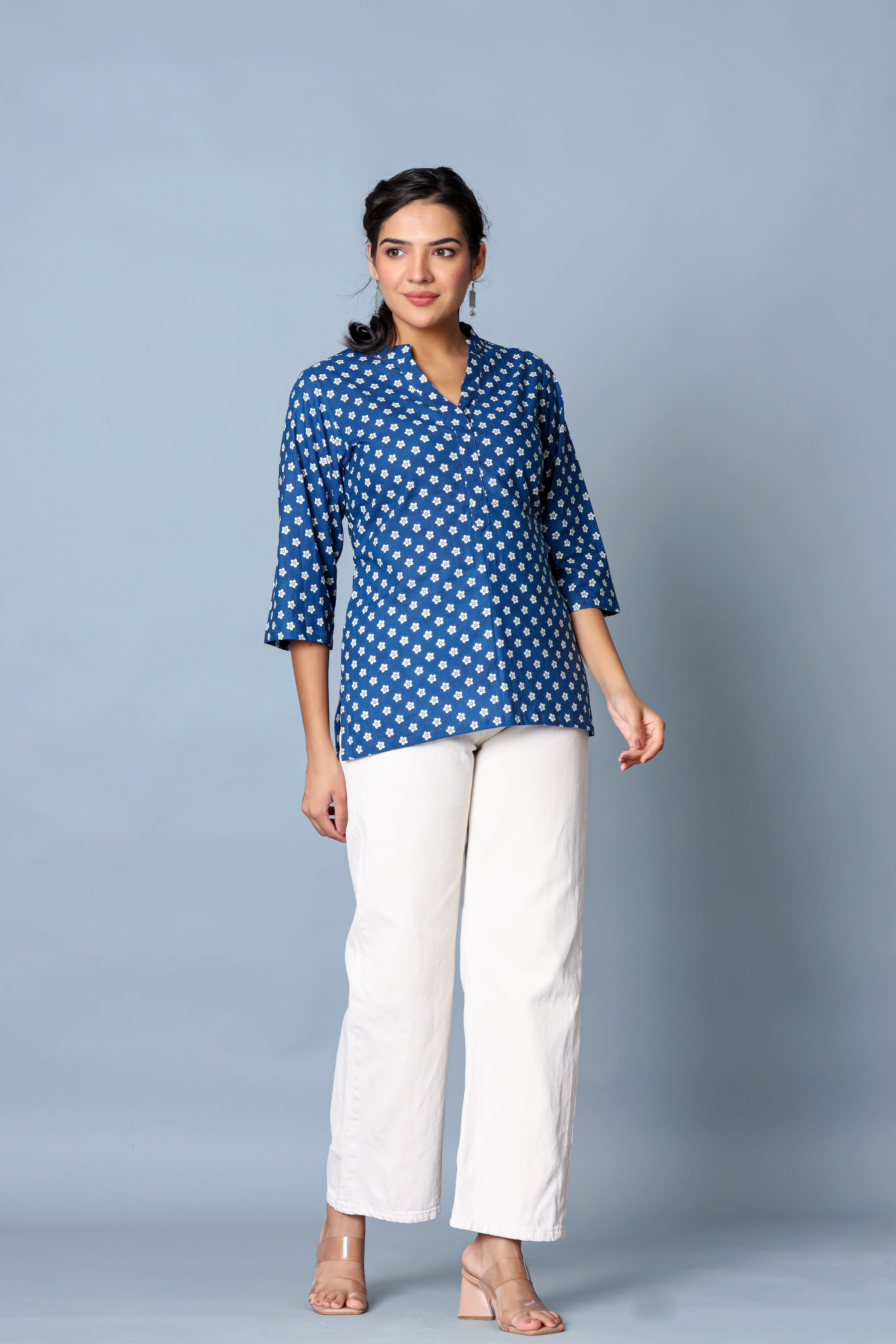 Beige Short Kurta