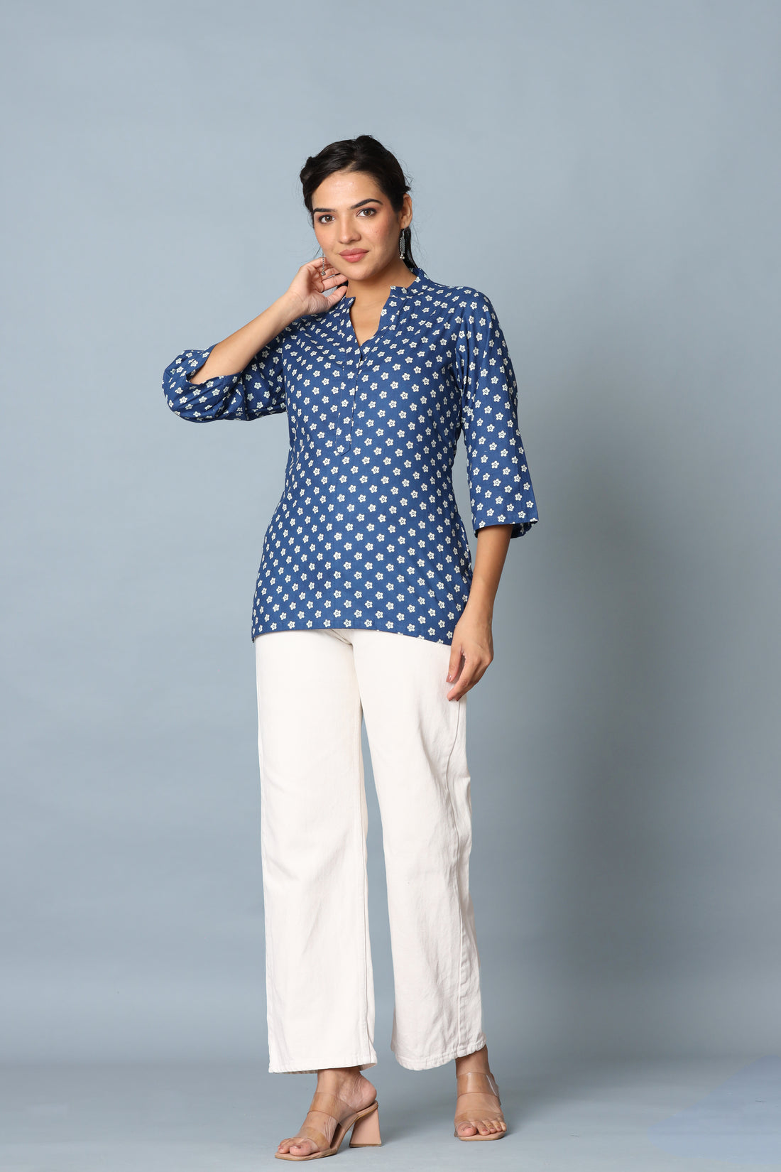 Beige Short Kurta