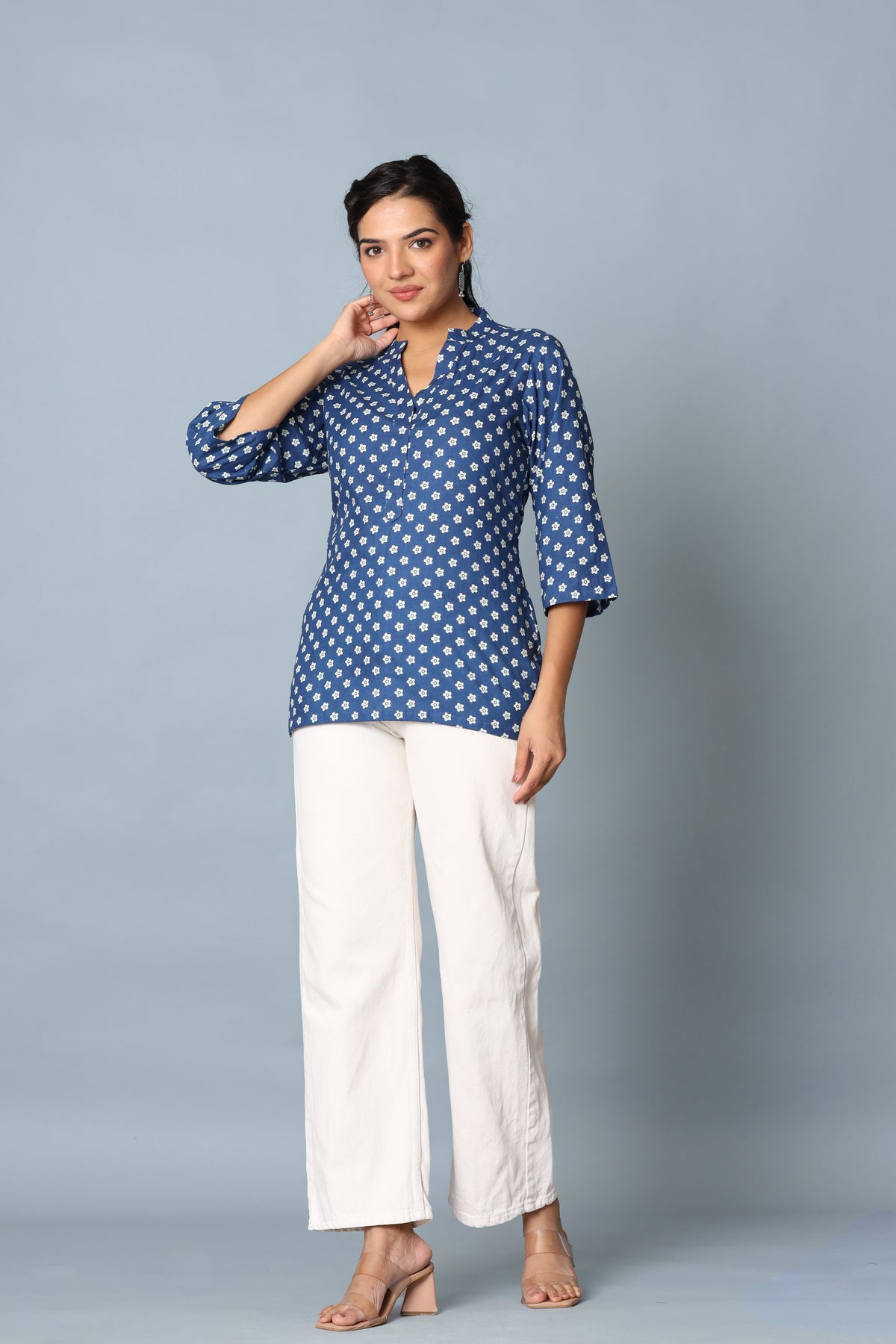 Beige Short Kurta