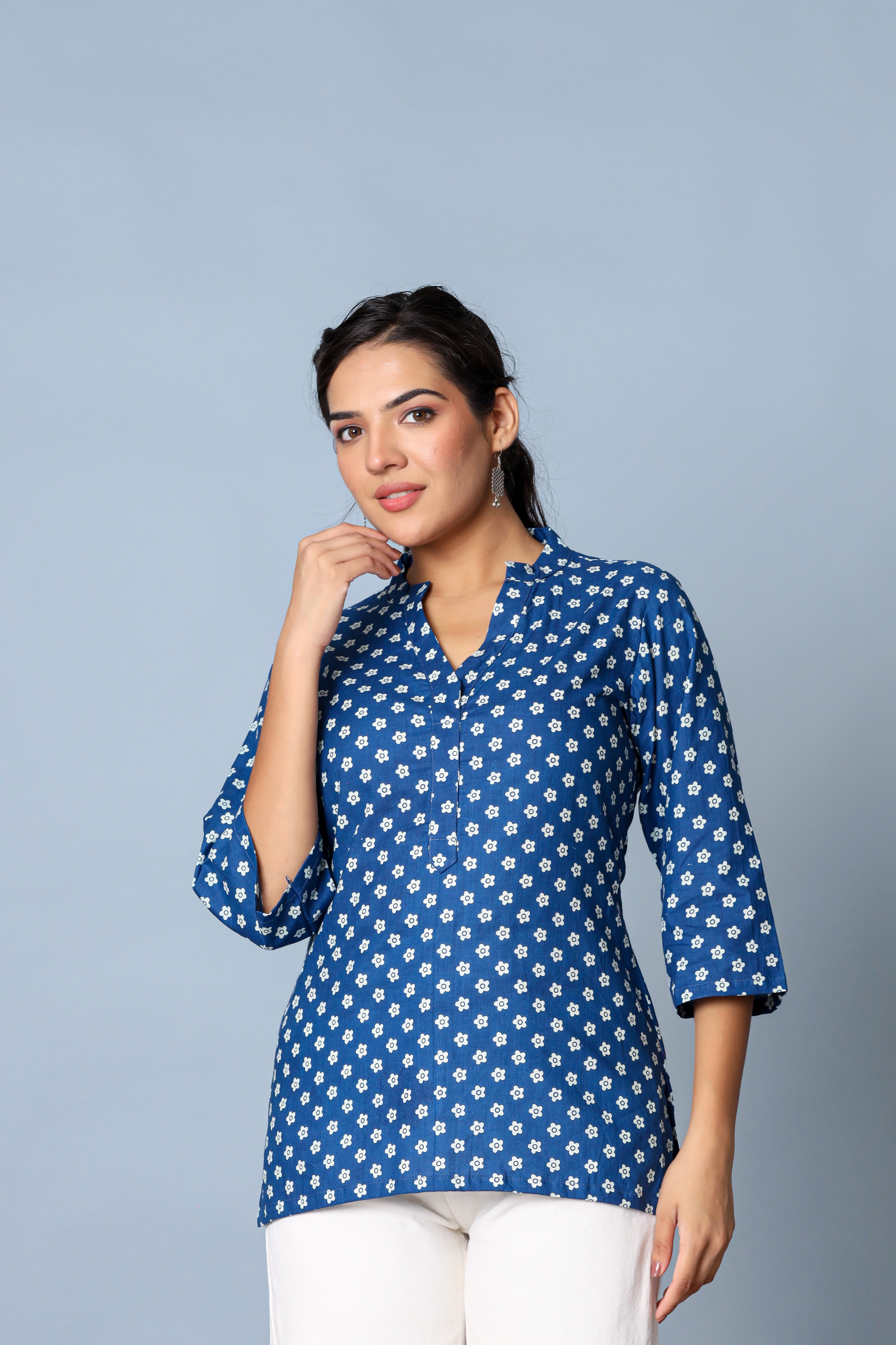 Beige Short Kurta