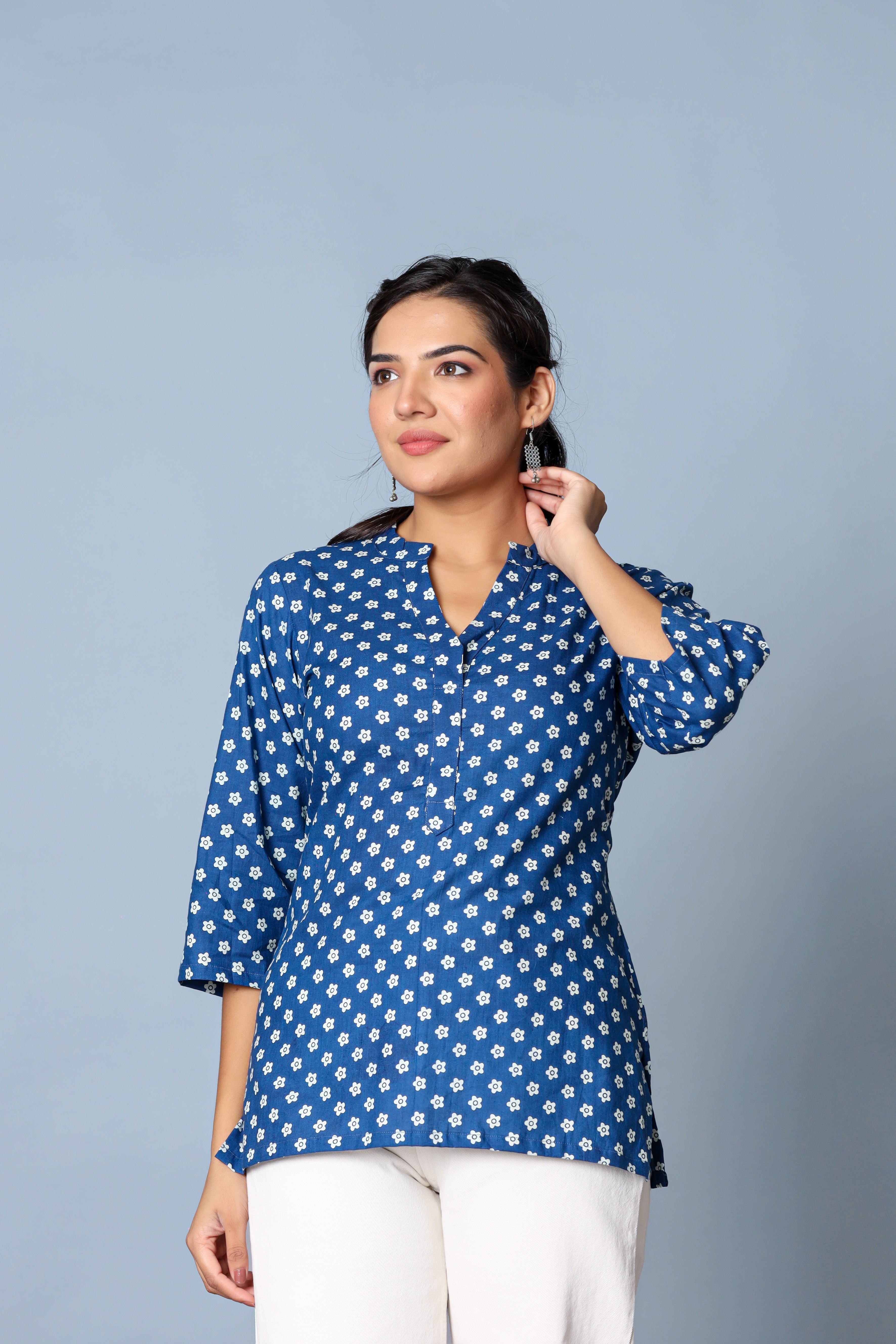 Beige Short Kurta