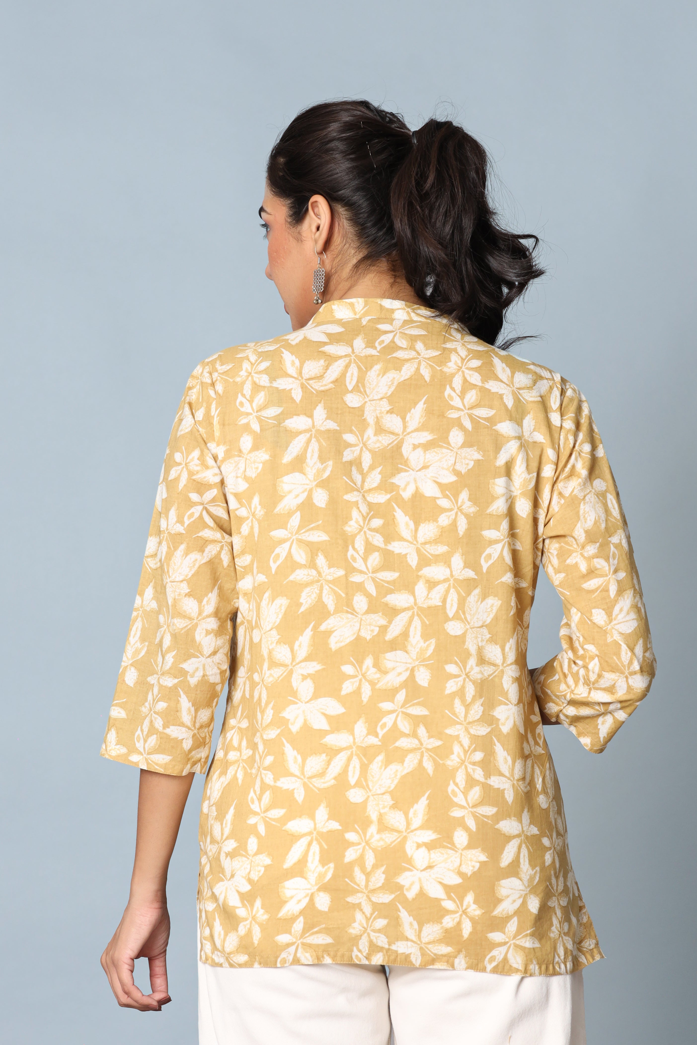 Beige Short Kurta