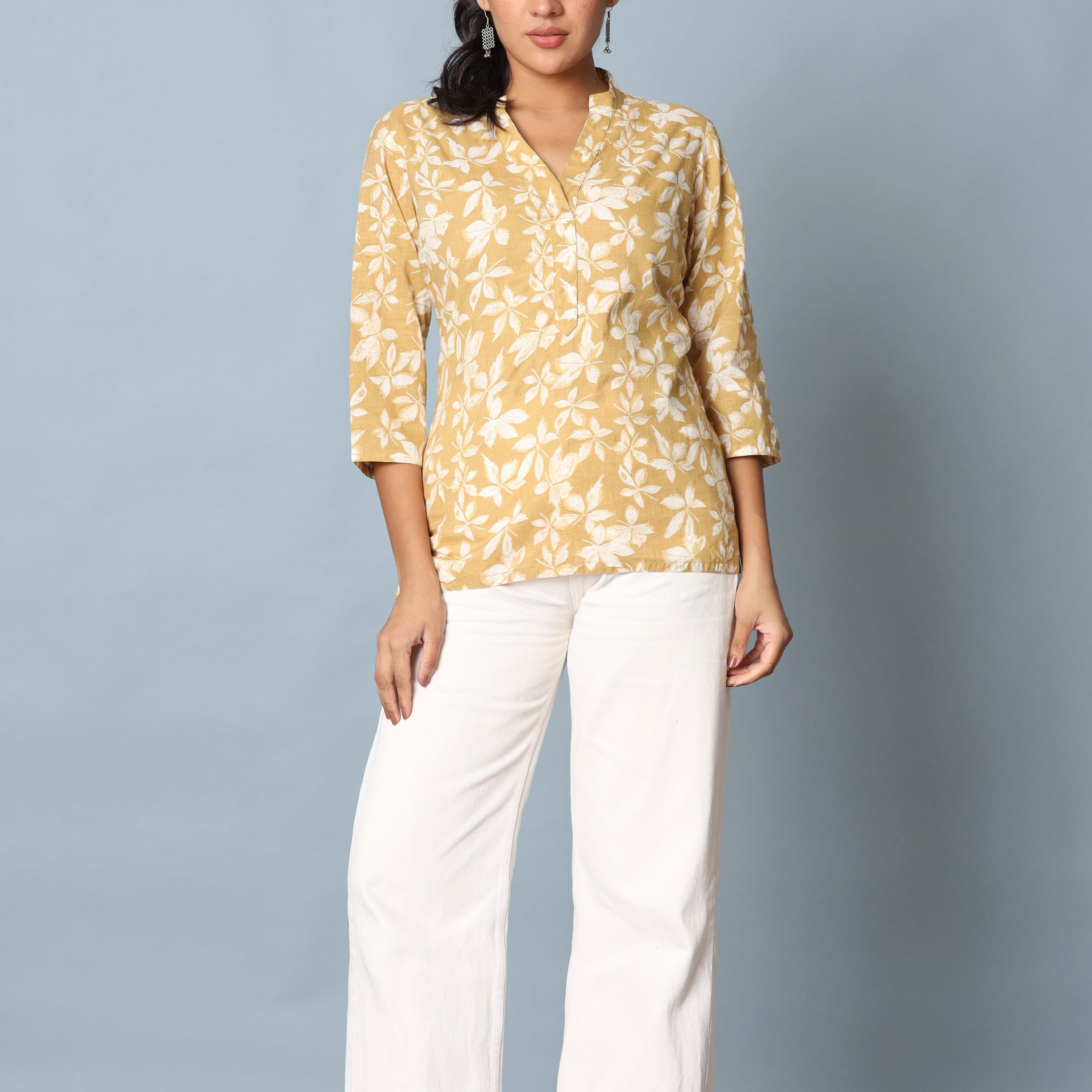Beige Short Kurta