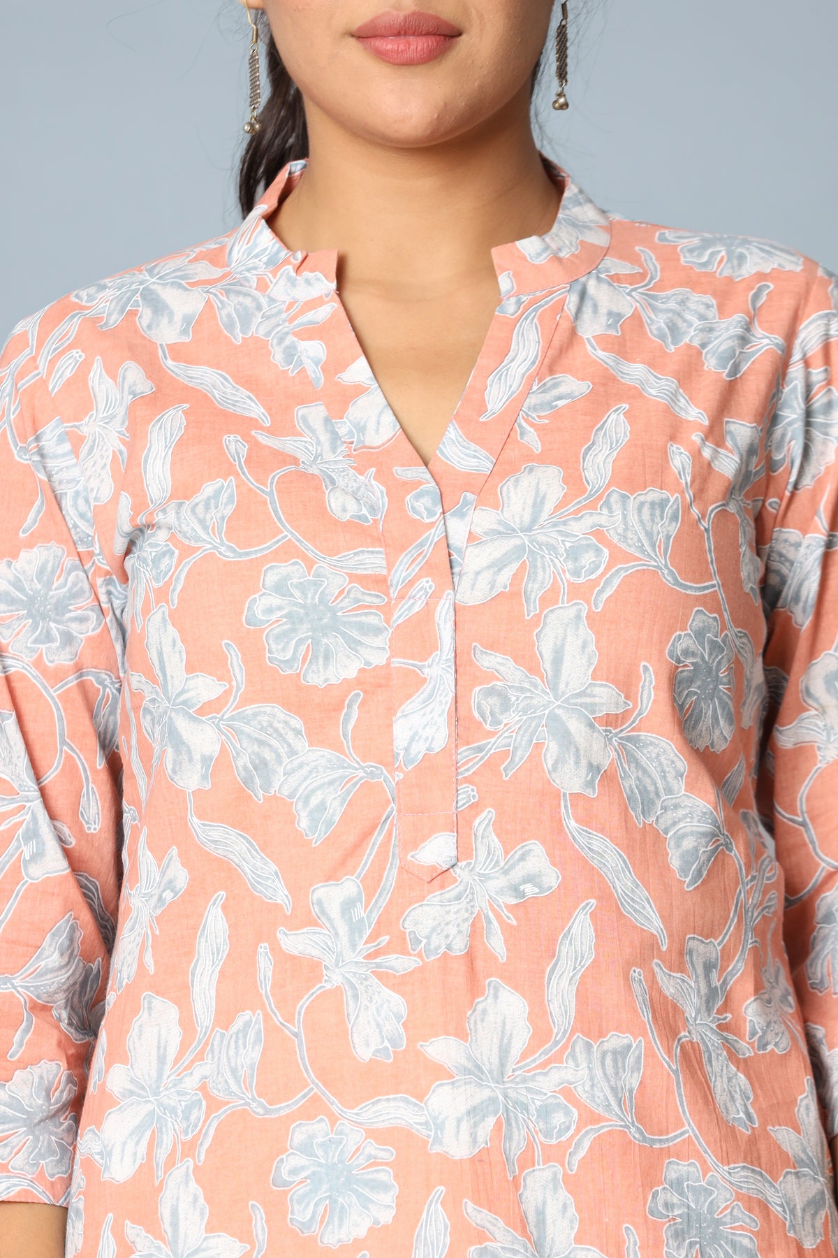 Peach Short Kurta