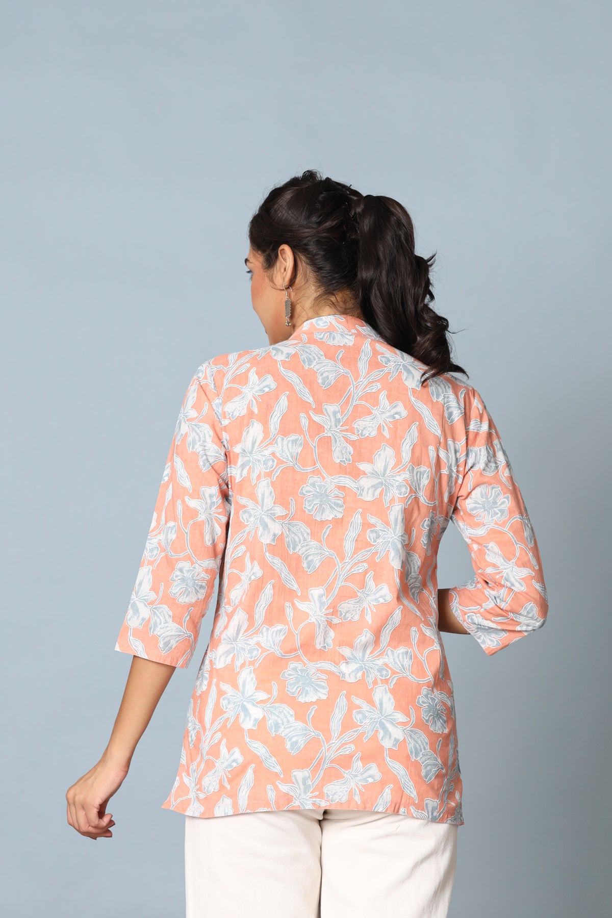 Peach Short Kurta