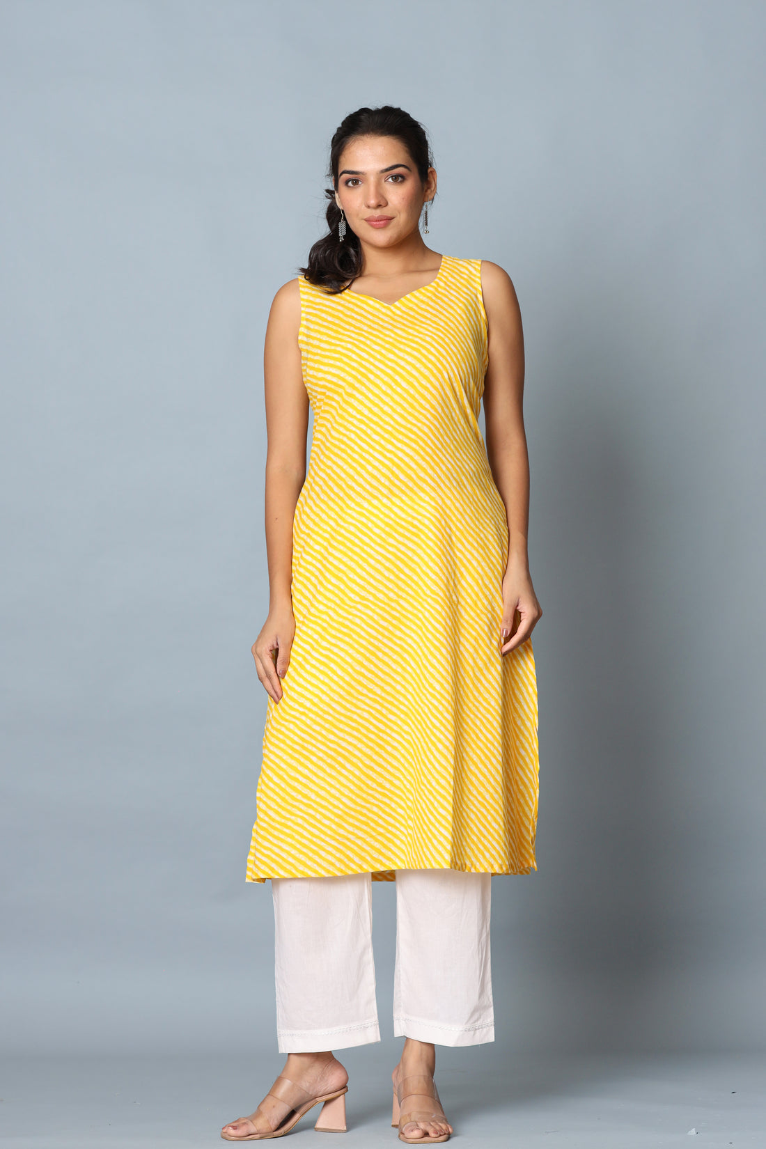 Yellow Laheriya Set  Of Two