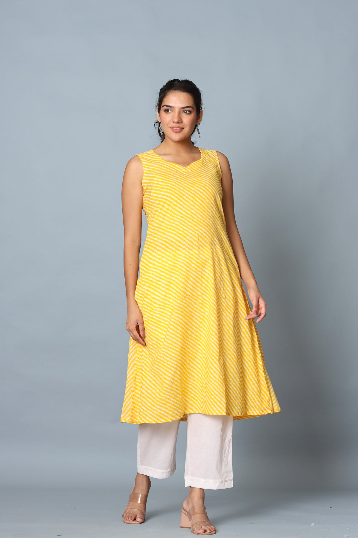 Yellow Laheriya Set  Of Two