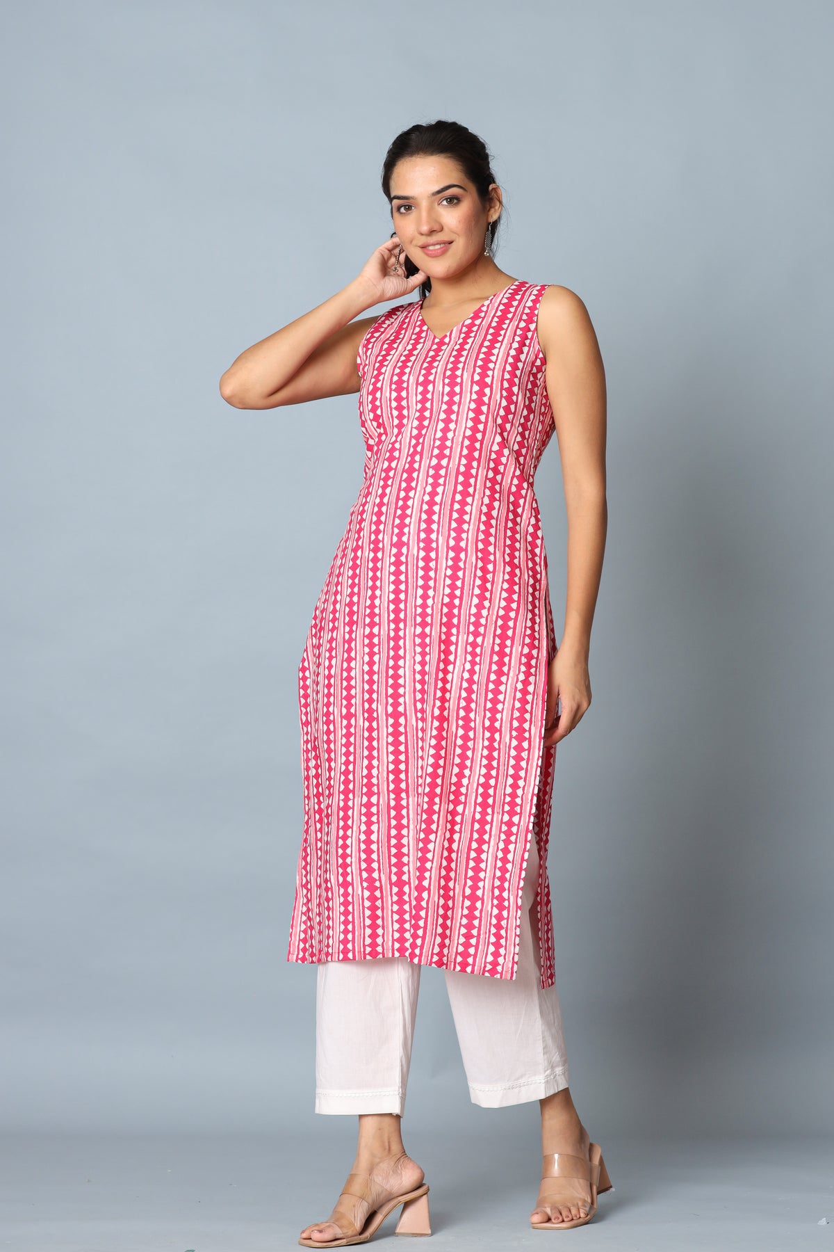 Pink Zigzag Set Of Two