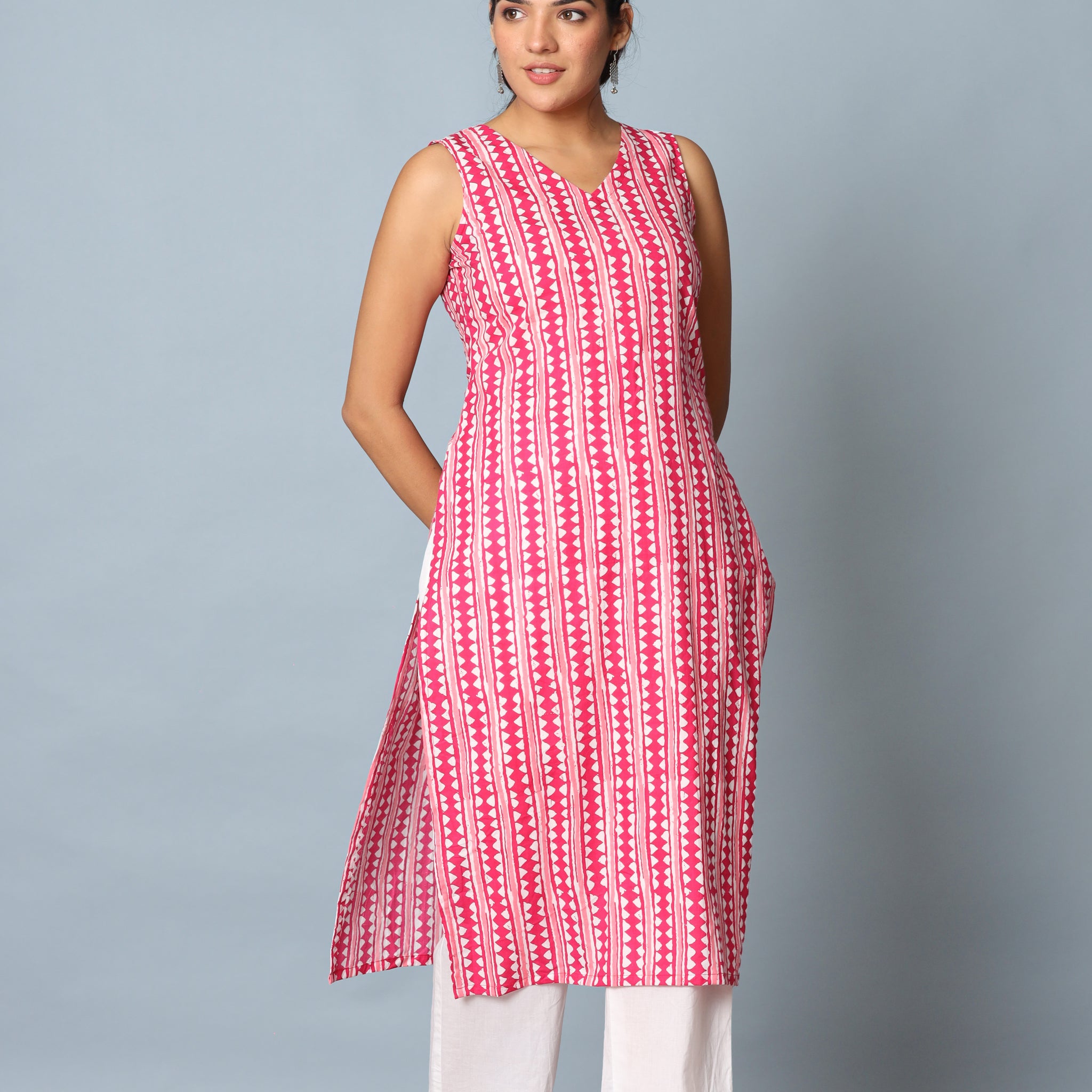 Pink Zigzag Set Of Two