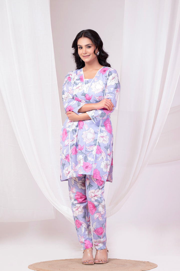 Lilac Bouquet Co-Ord Set