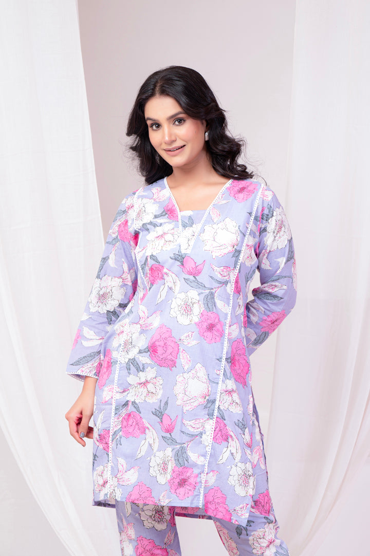 Lilac Bouquet Co-Ord Set