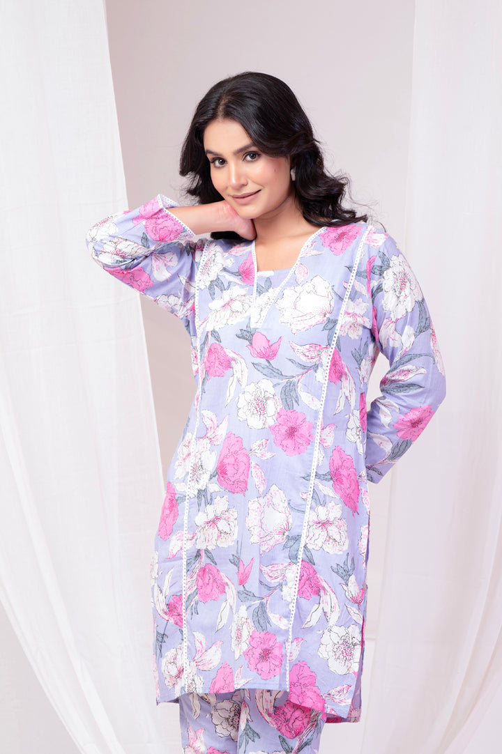 Lilac Bouquet Co-Ord Set