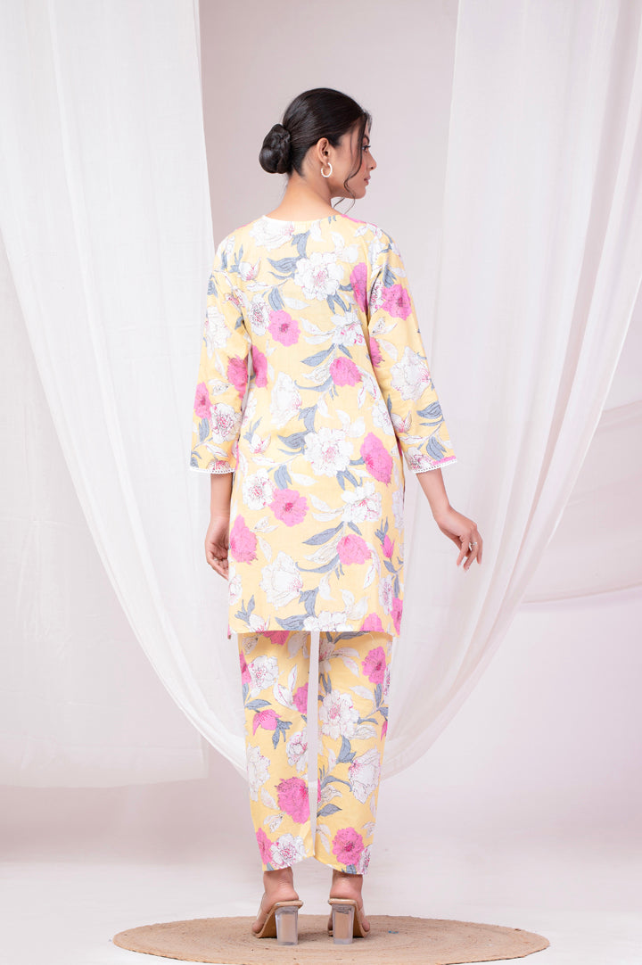 Soft Yellow Bouquet Co-Ord Set