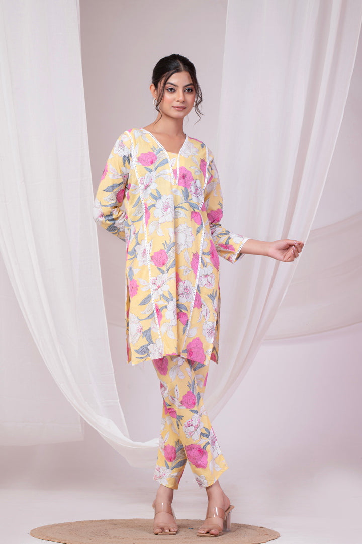 Soft Yellow Bouquet Co-Ord Set