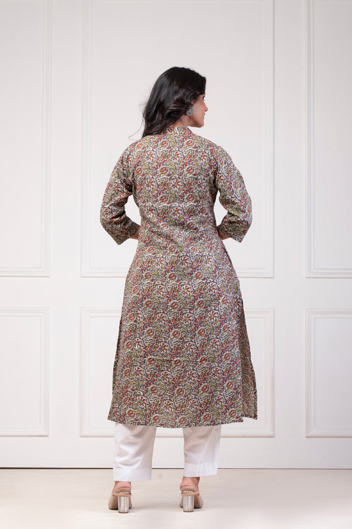Grey Katha Kurta