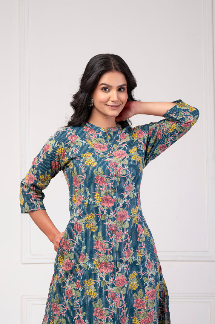 Sapphire Katha Kurta