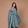 Sea Green Straight Kurta Set