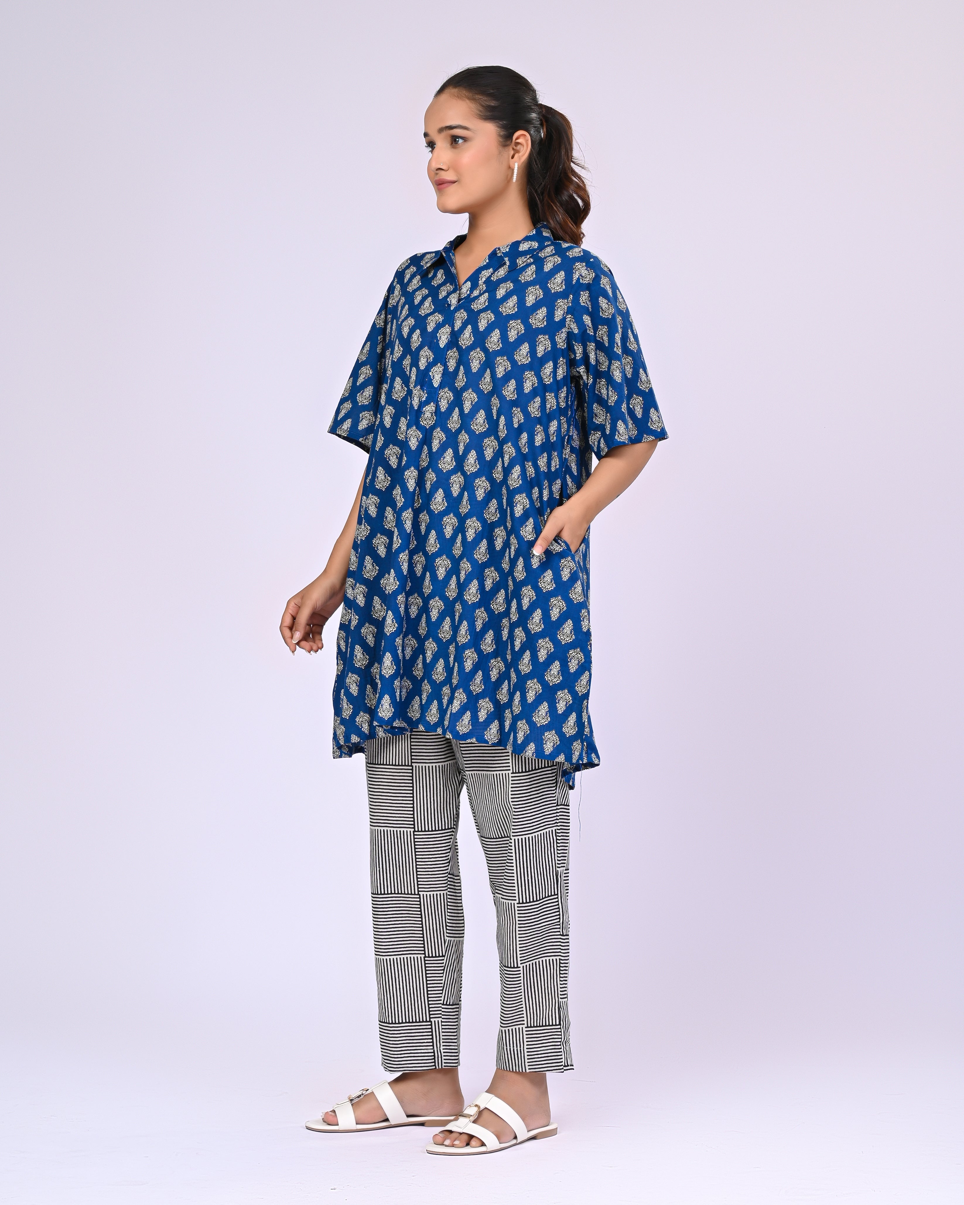 Siyahi Motif Co-Ord Set