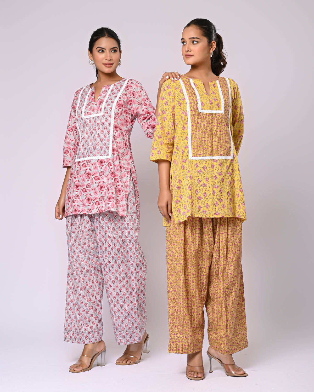 Blush Mist Farsi Co-Ord Set