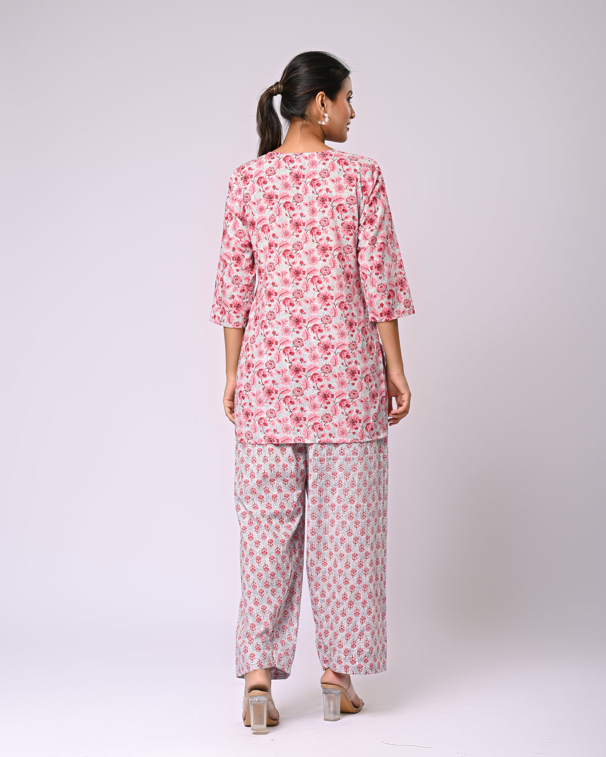Blush Mist Farsi Co-Ord Set