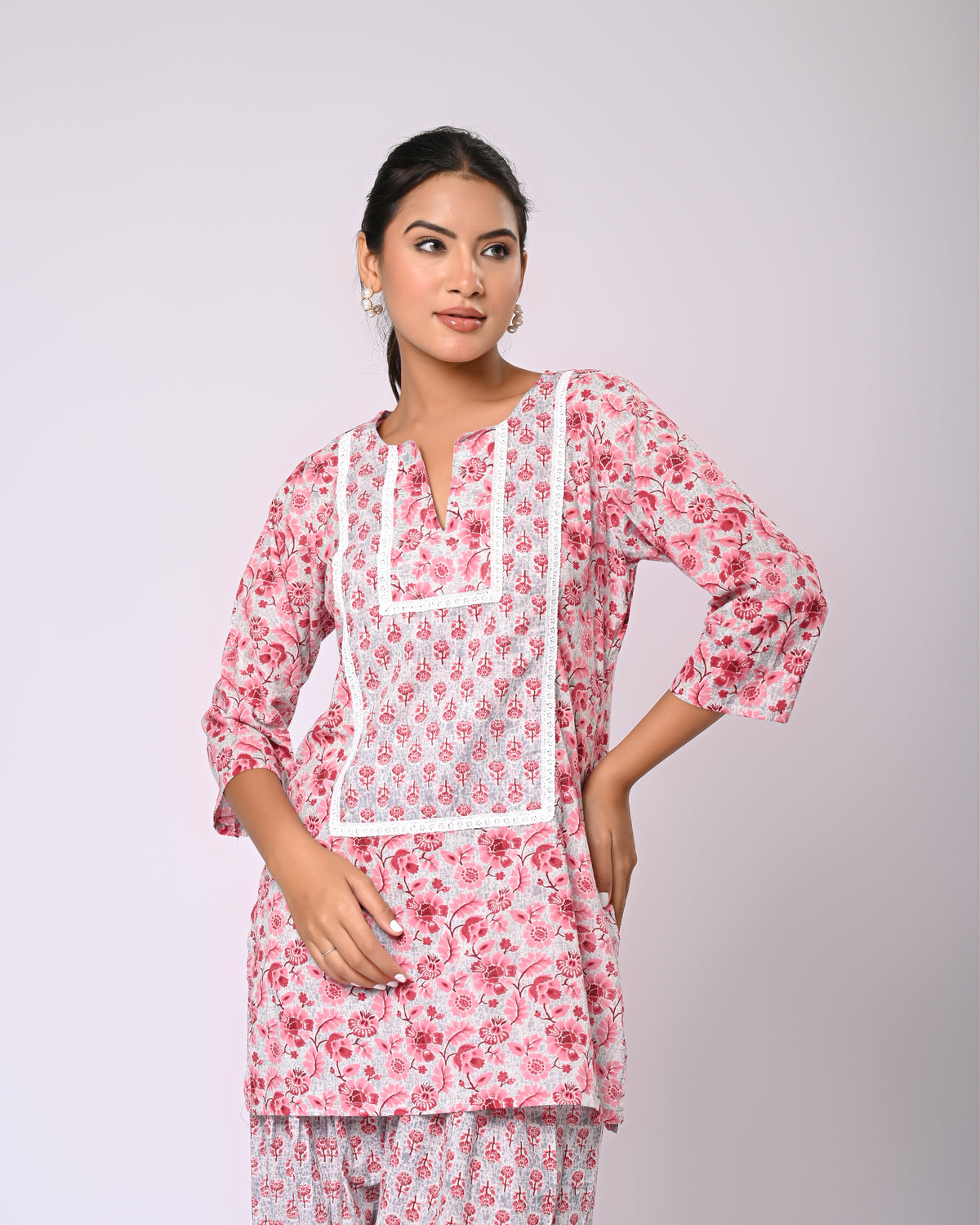 Blush Mist Farsi Co-Ord Set
