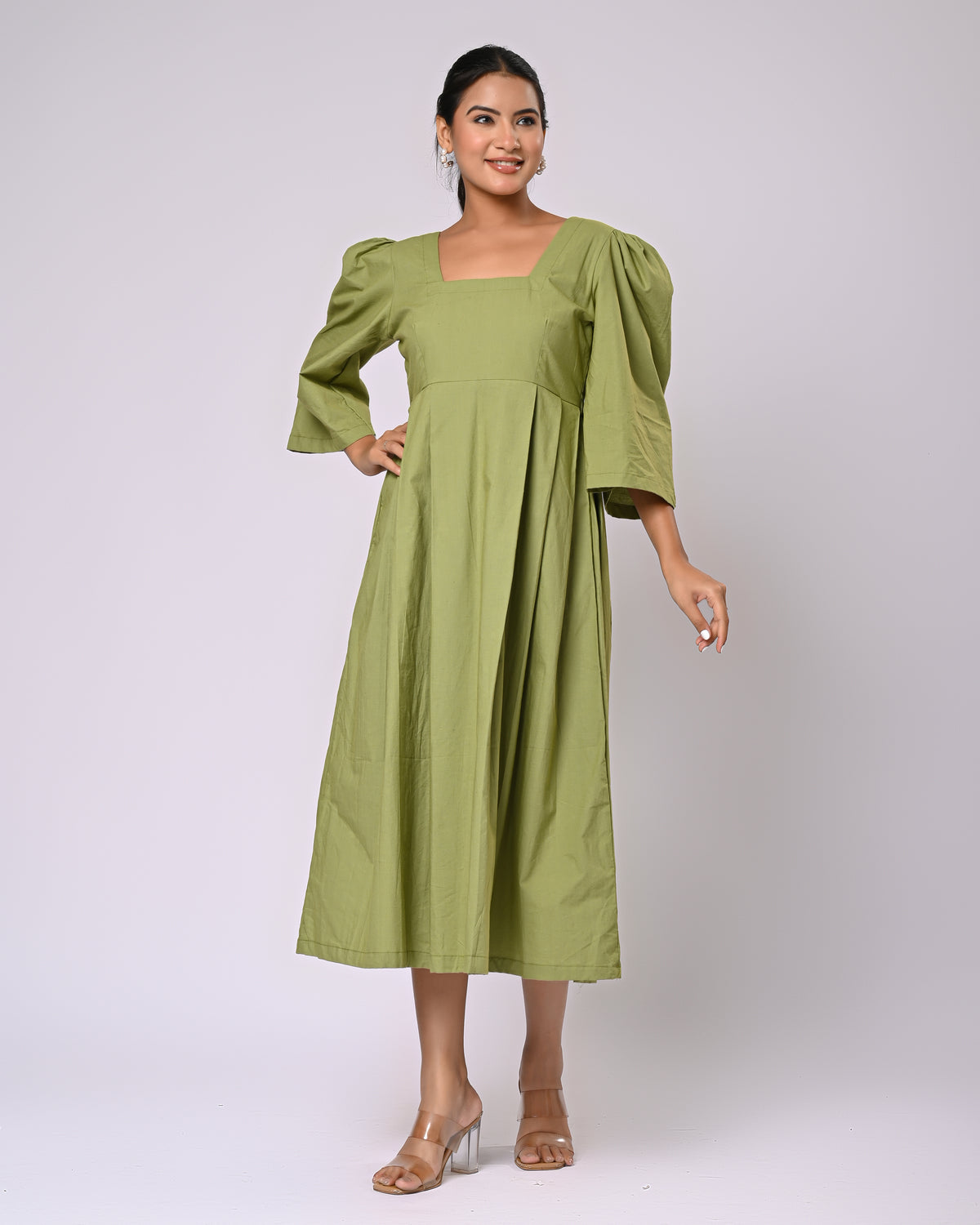 Meadow Muse Olive Dress